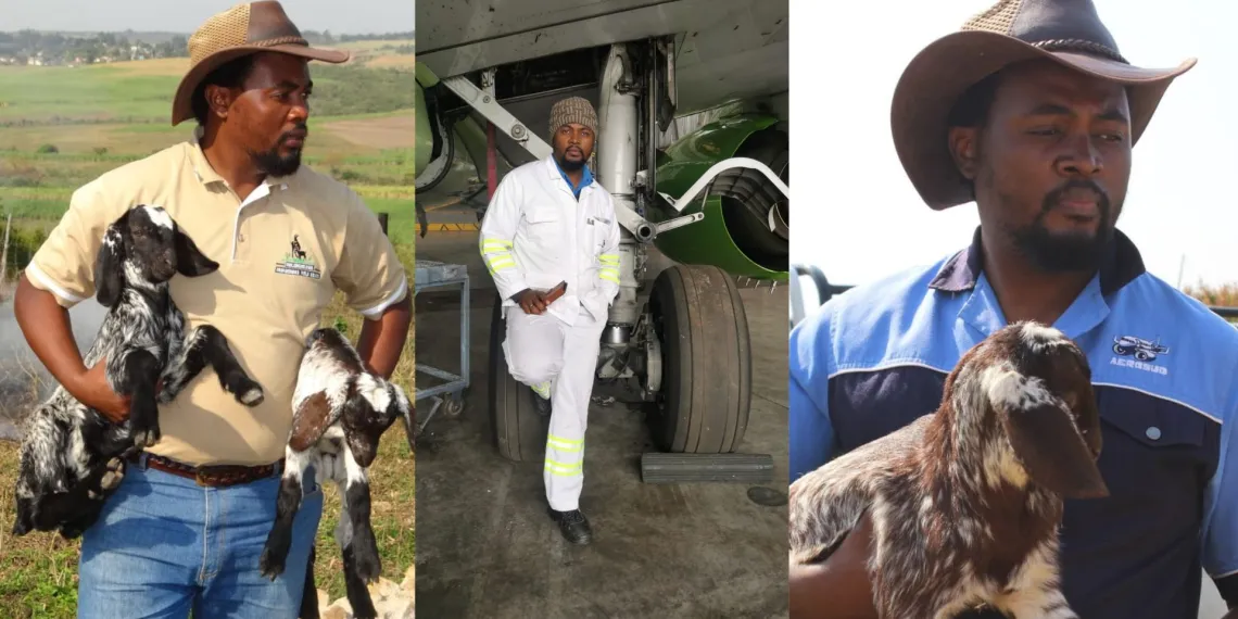 Successful goat farmer Sizwe Thusi founded the Ndlebenkomo Animal Husbandry Academy, a groundbreaking initiative